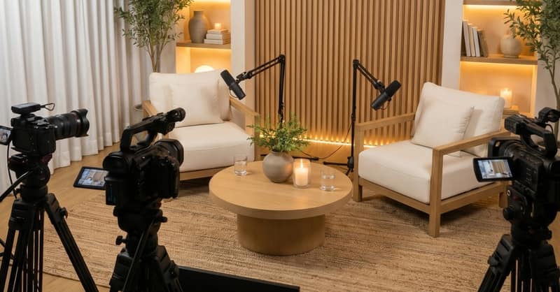 Content creation in YT Studio at Yutori Spaces, Bengaluru
