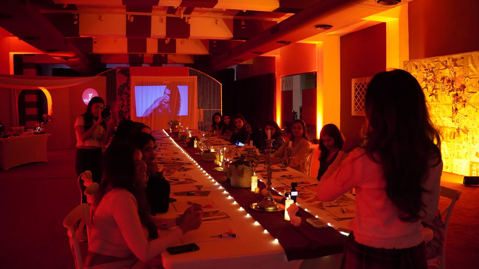 An experiential brand activation in progress at Yutori Spaces, Bengaluru